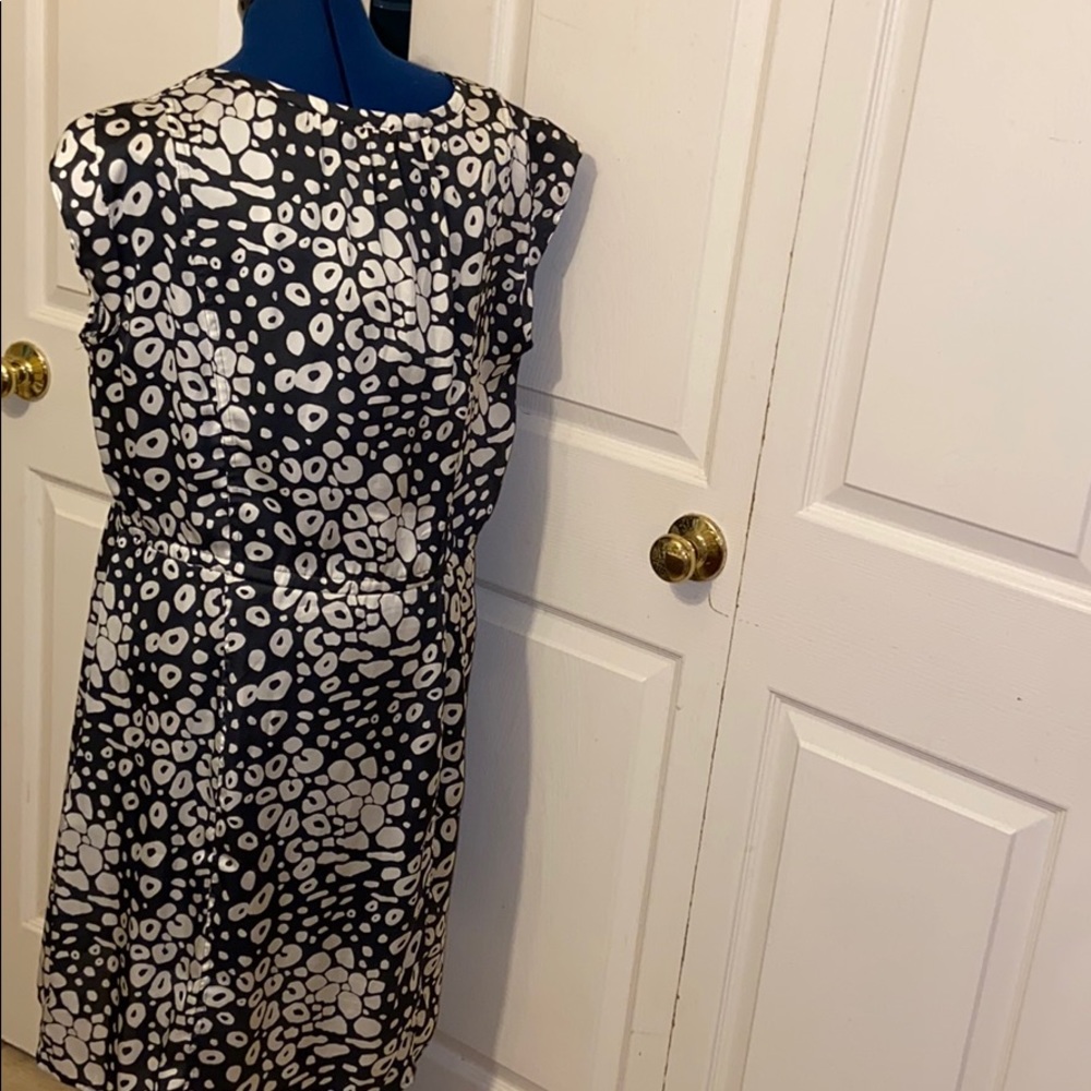 Old navy animal print black & white dress large - Picture 3 of 8